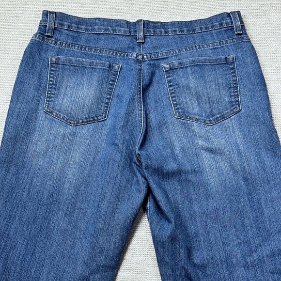 Gloria Vanderbilt Womens Blue Denim Straight Amanda Jeans High Rise 14 Short - Picture 4 of 13